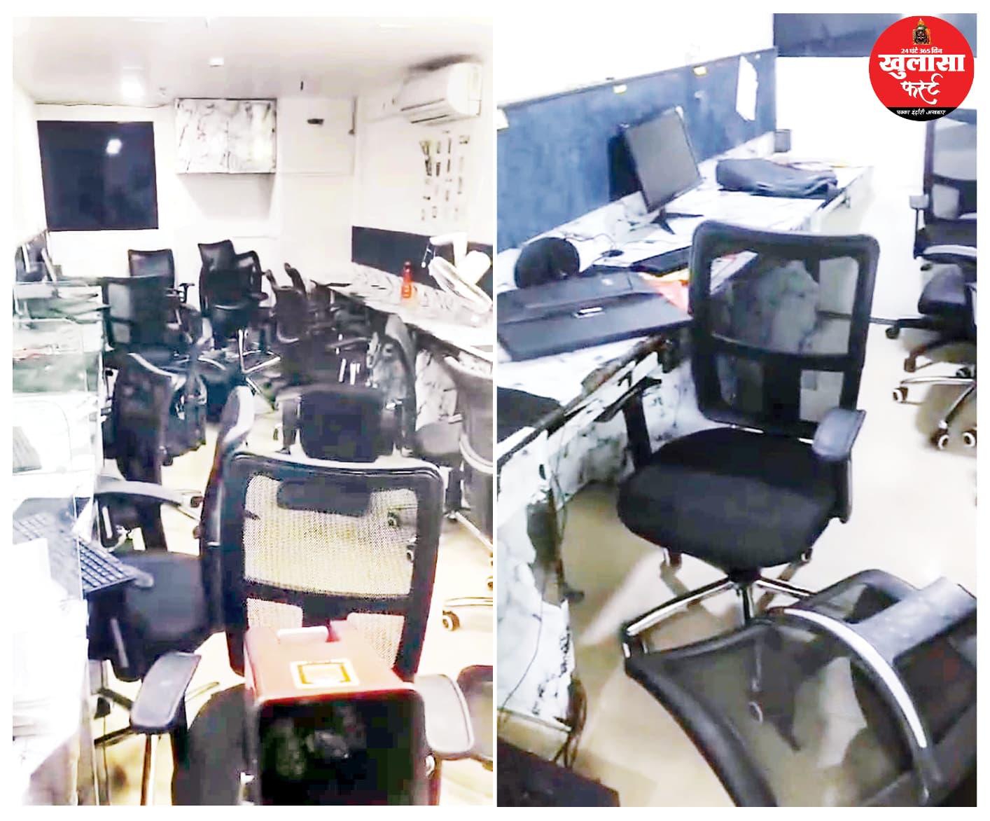 एडवांस वेतन न देने पर कर्मचारियों ने बॉस का सिर फोड़कर की तोड़फोड़